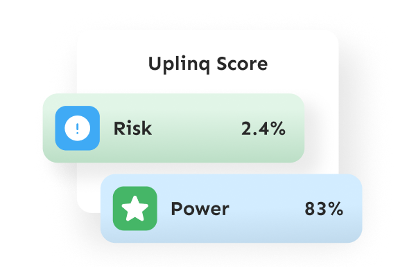 Uplinq Risk (Probability of Default) Score and Gini